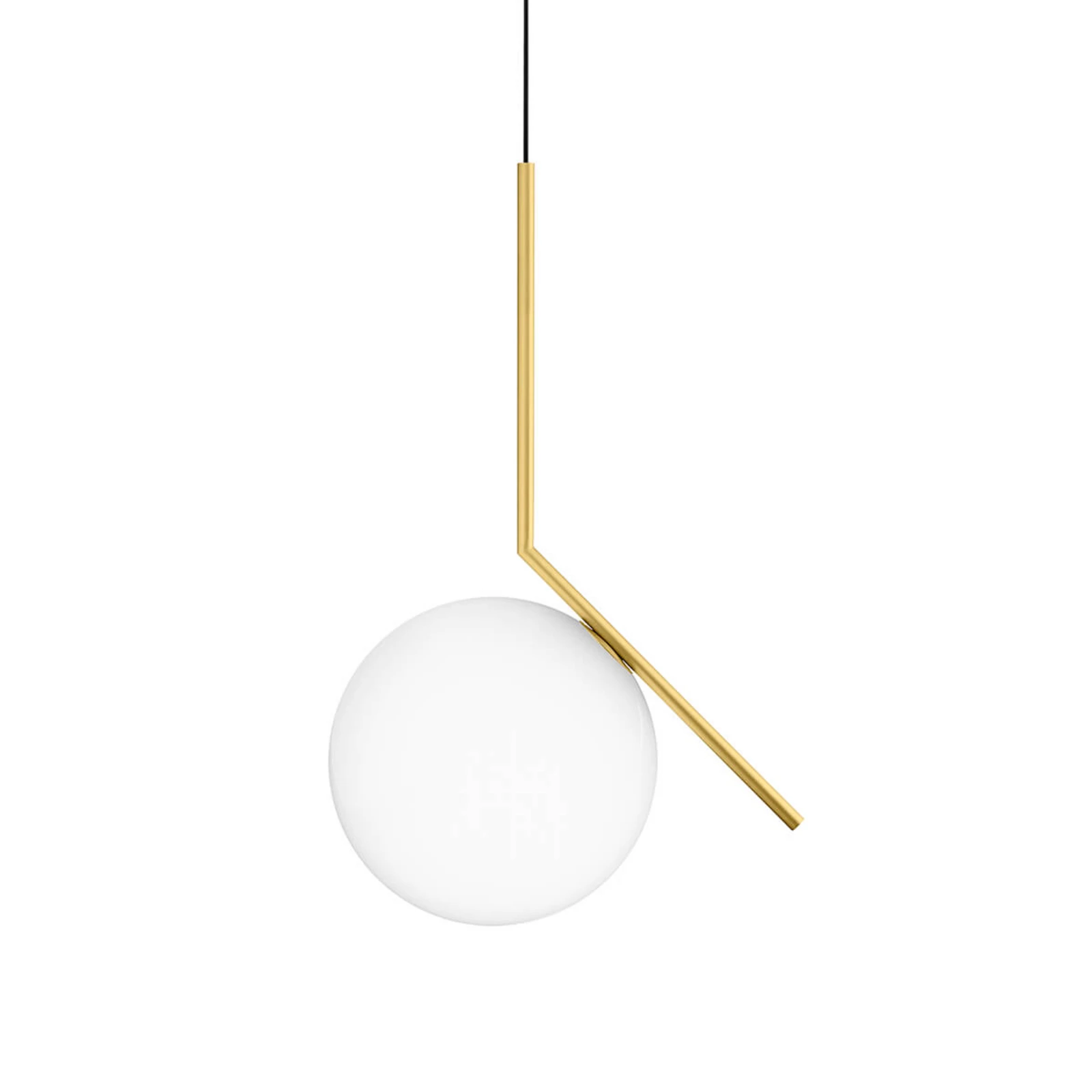 Flos IC brass globe pendant